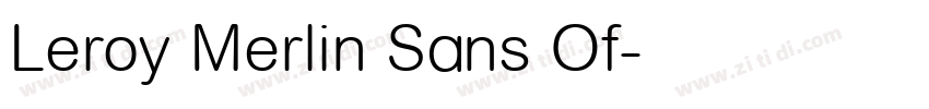 Leroy Merlin Sans Of字体转换